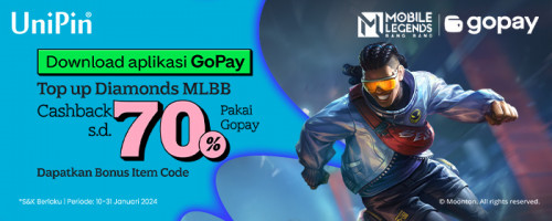 Mainkan Starlight Member MLBB & Top Up Diamonds di UniPin Pakai GoPay Dapatkan Cashback hingga 10Ribu!